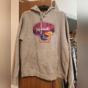 Gear For Sports Kansas Jayhawks Gray Hoodie Size L